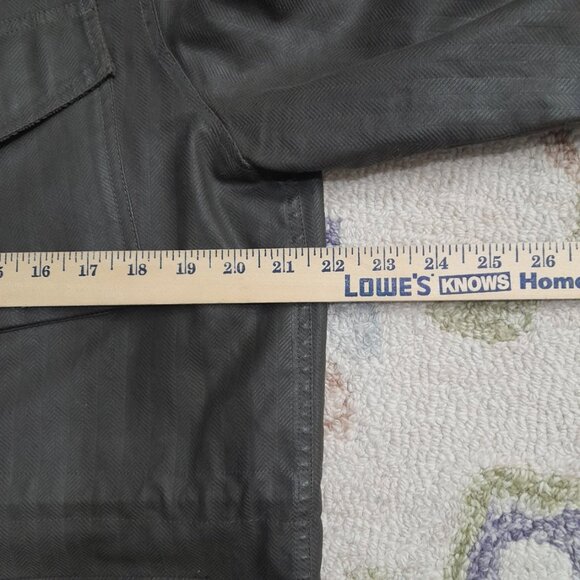 Jack Spade Military Style Field Jacket Mens Medium Waxed Cotton Herringbone - Picture 14 of 16